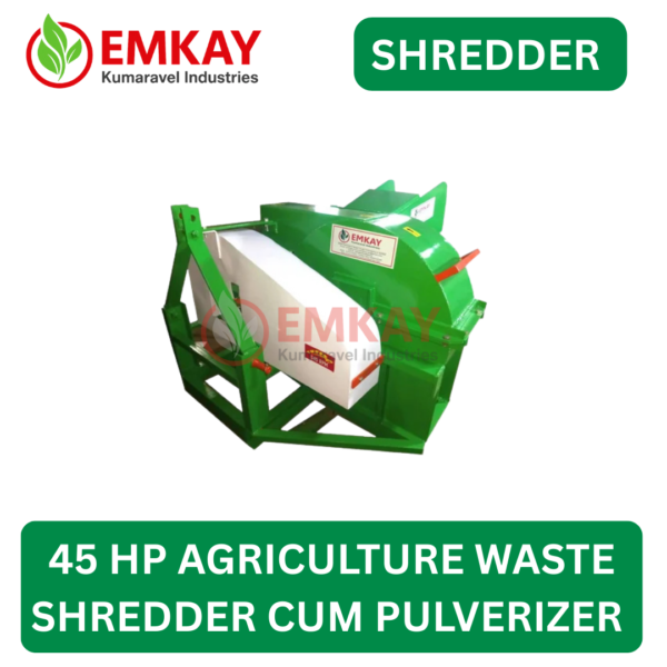 Emkay 45HP Farm Waste Agricultural Shredder – Coconut Leaf Shredder Cum Pulverizer